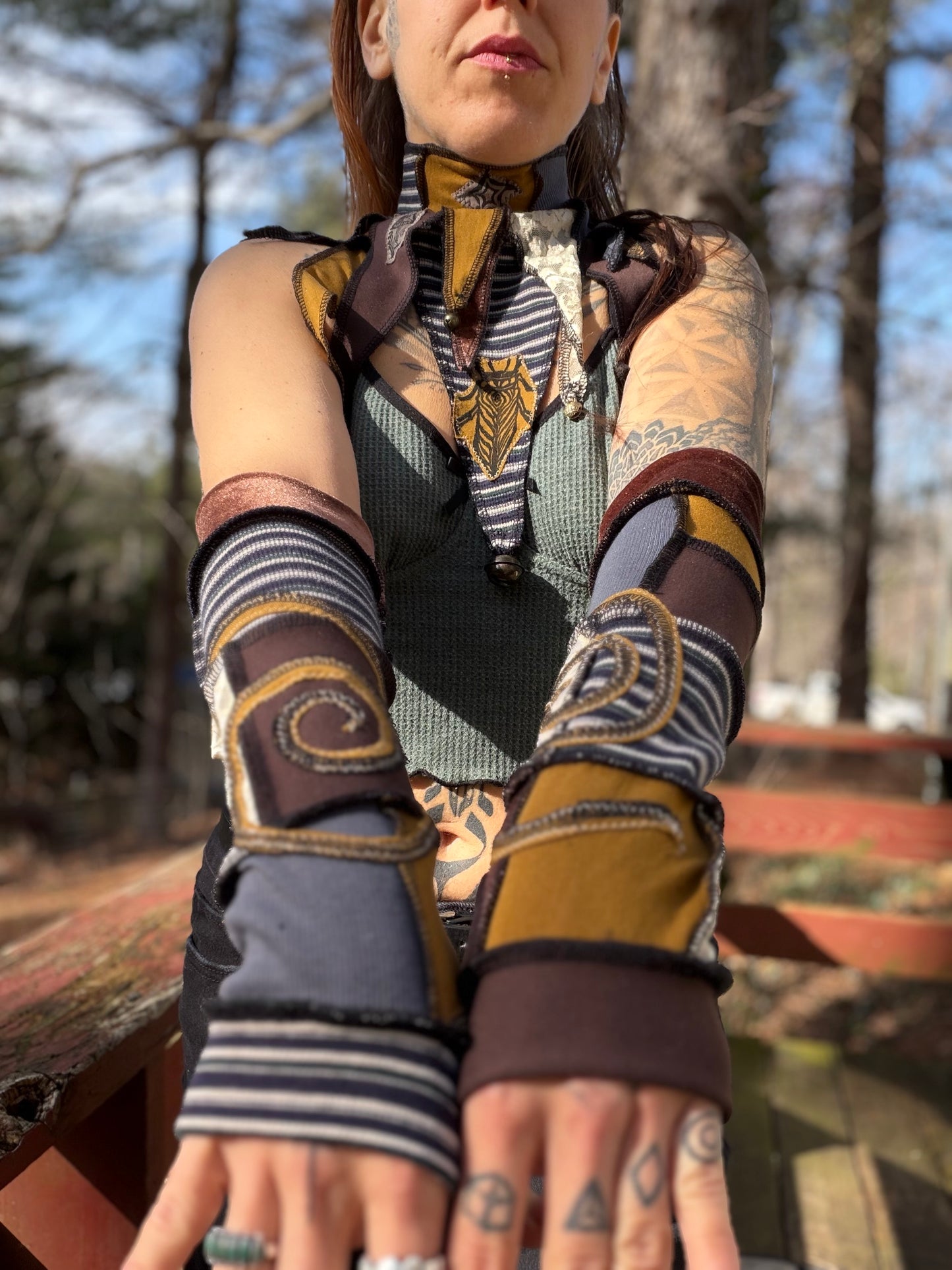 Sunshine Swirl Arm Warmers