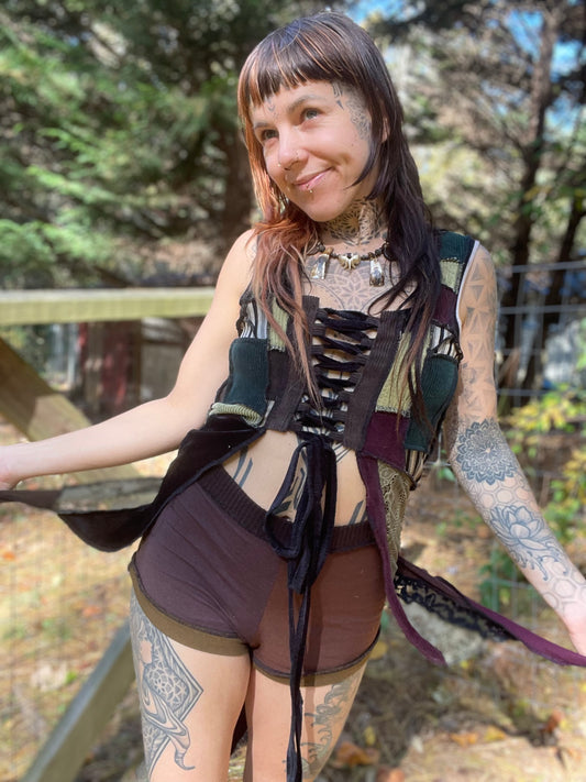 Inspiring Magick Hooded Elf Vest ~
