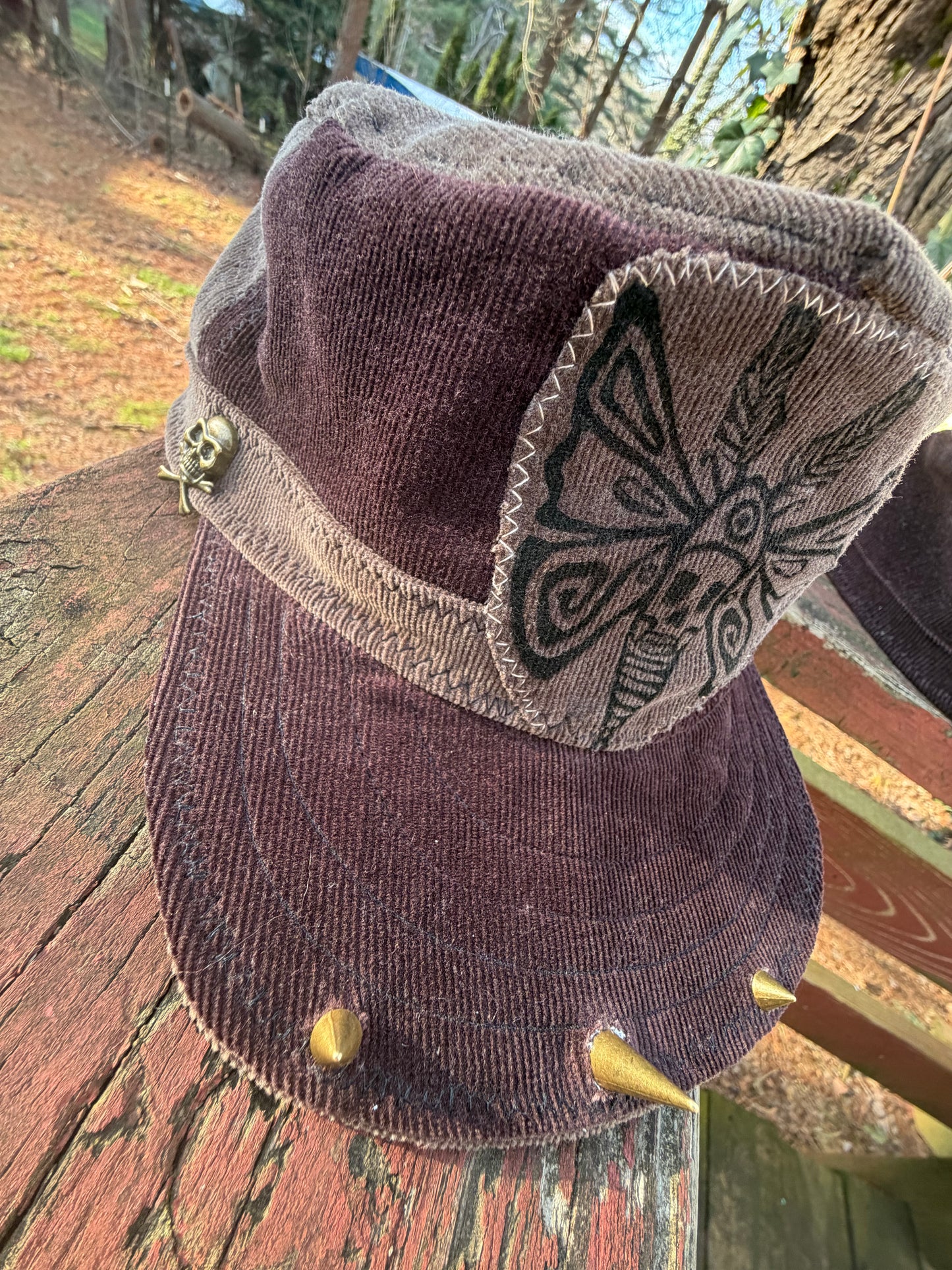 Goth Moth Train Hat