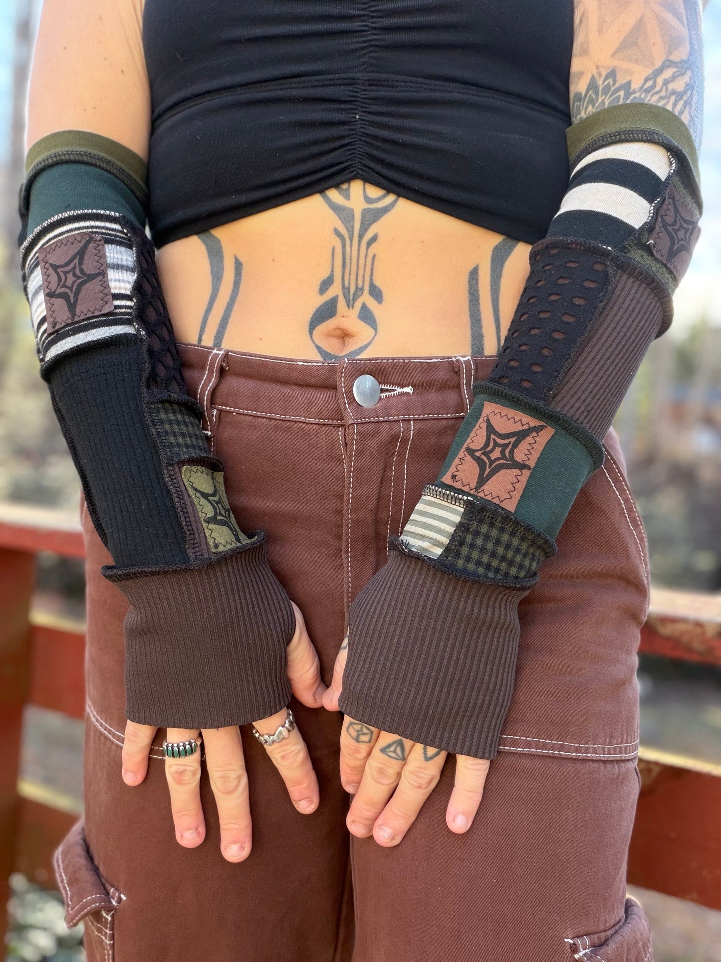 Starry Grunge Arm Warmers
