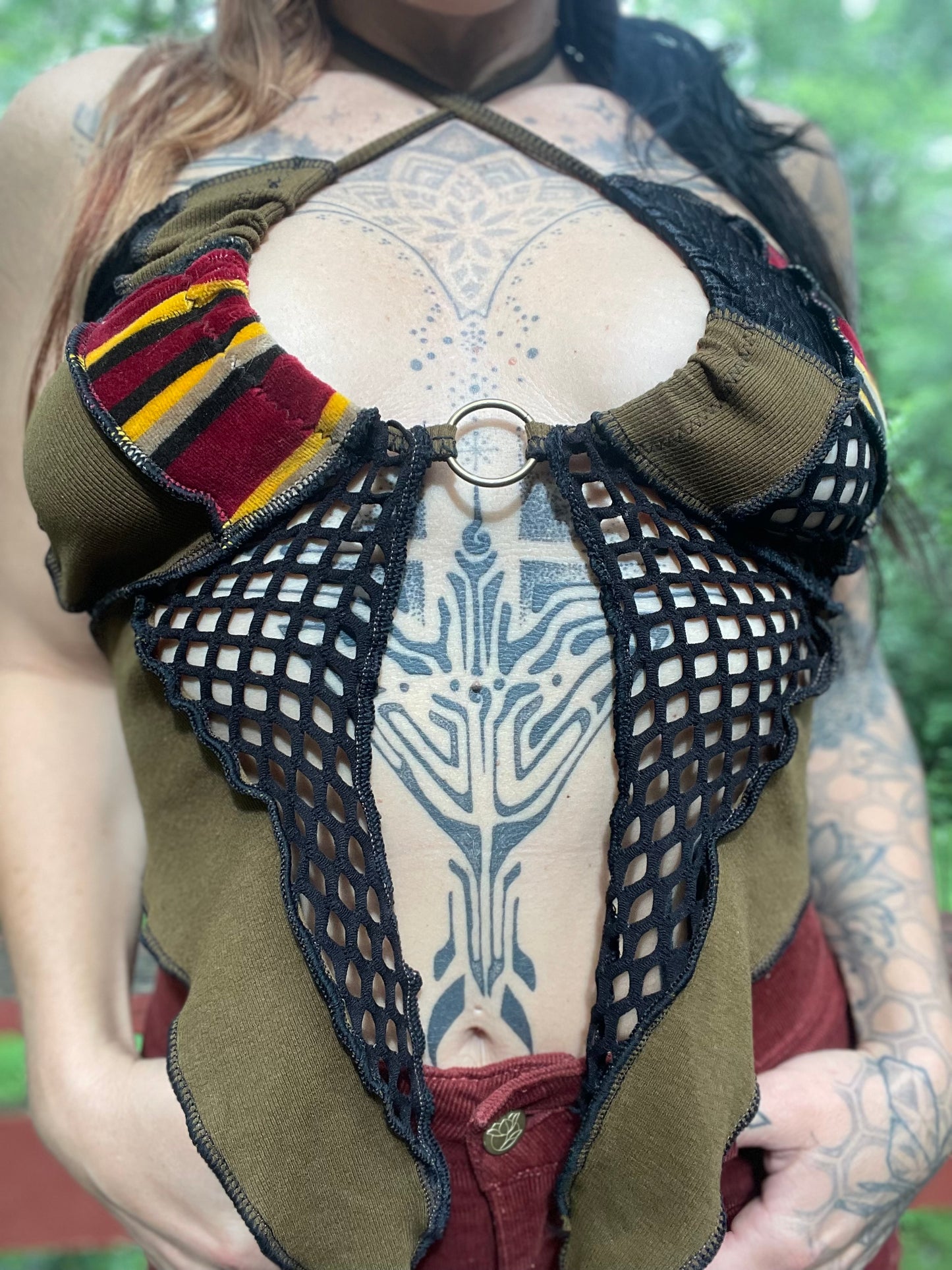 Funky Mesh Butterfly Top