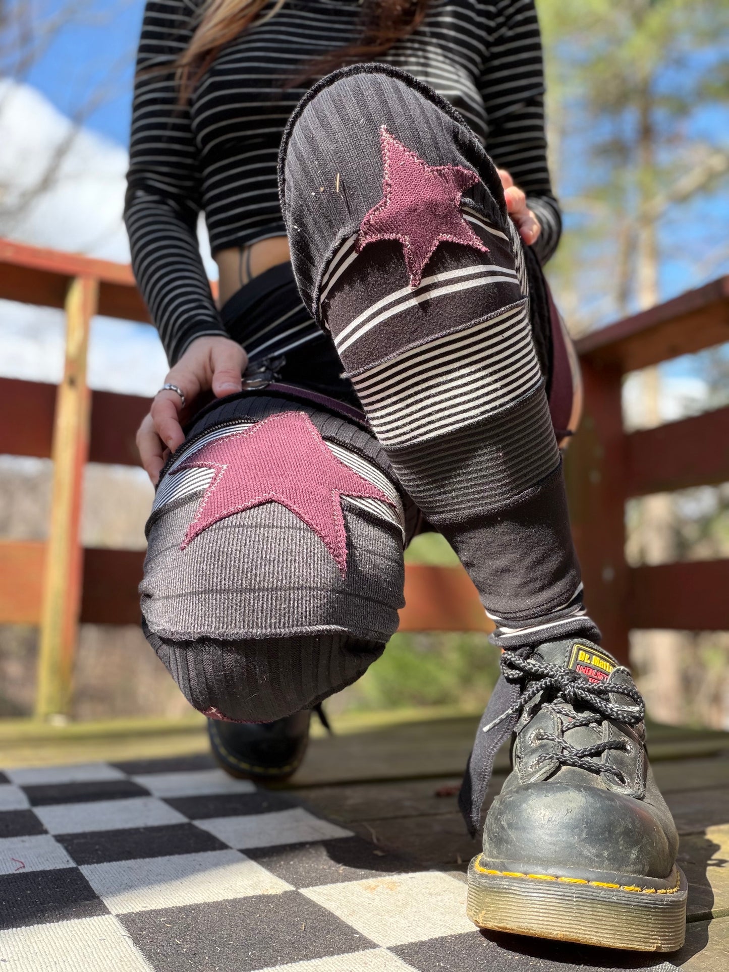 Cosmic Pirate Leg Warmers With Garter Belt
