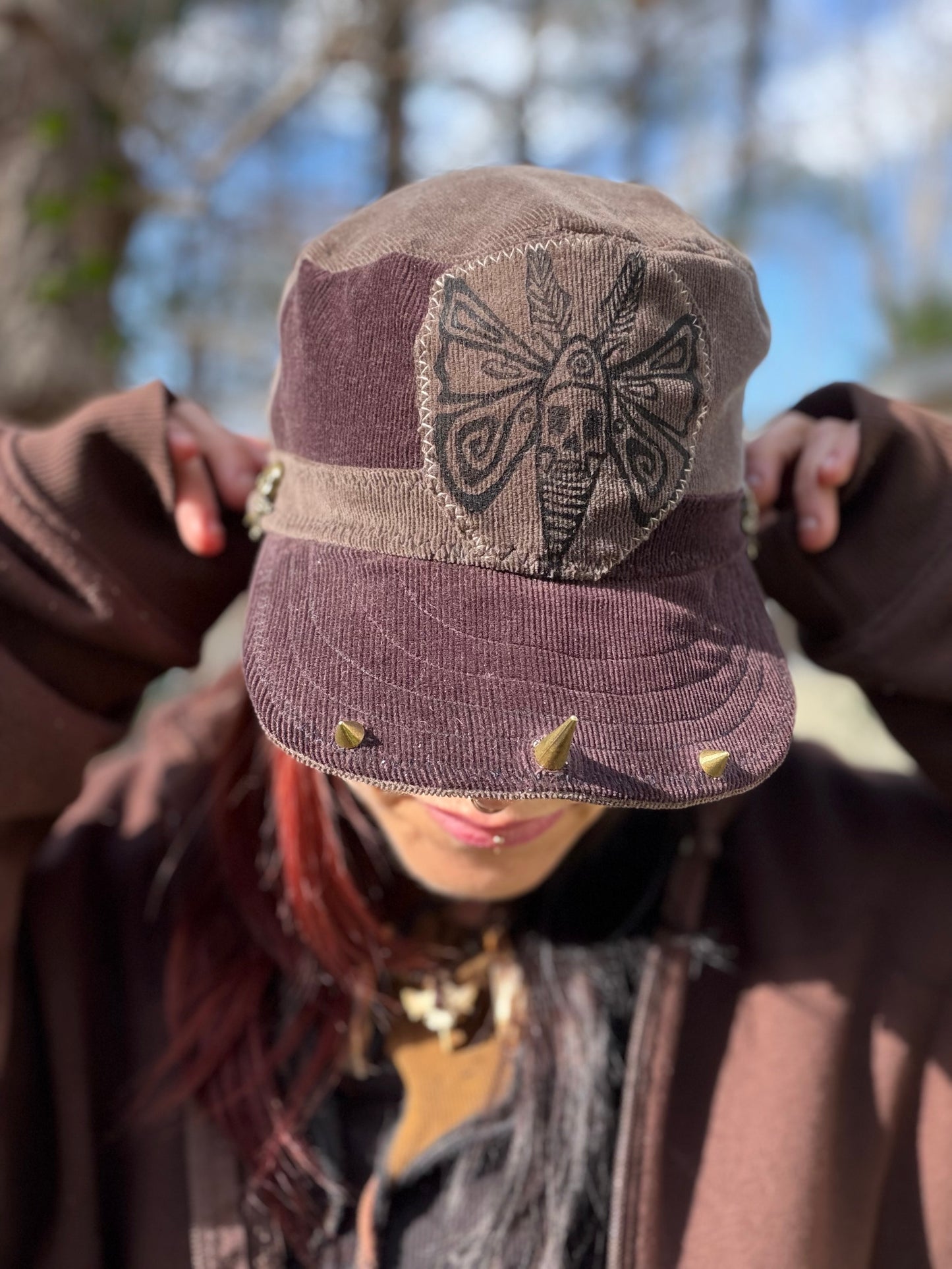 Goth Moth Train Hat