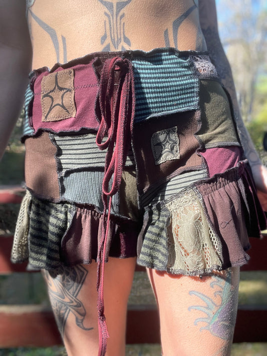 Celestial Romance Ruffle Shorts