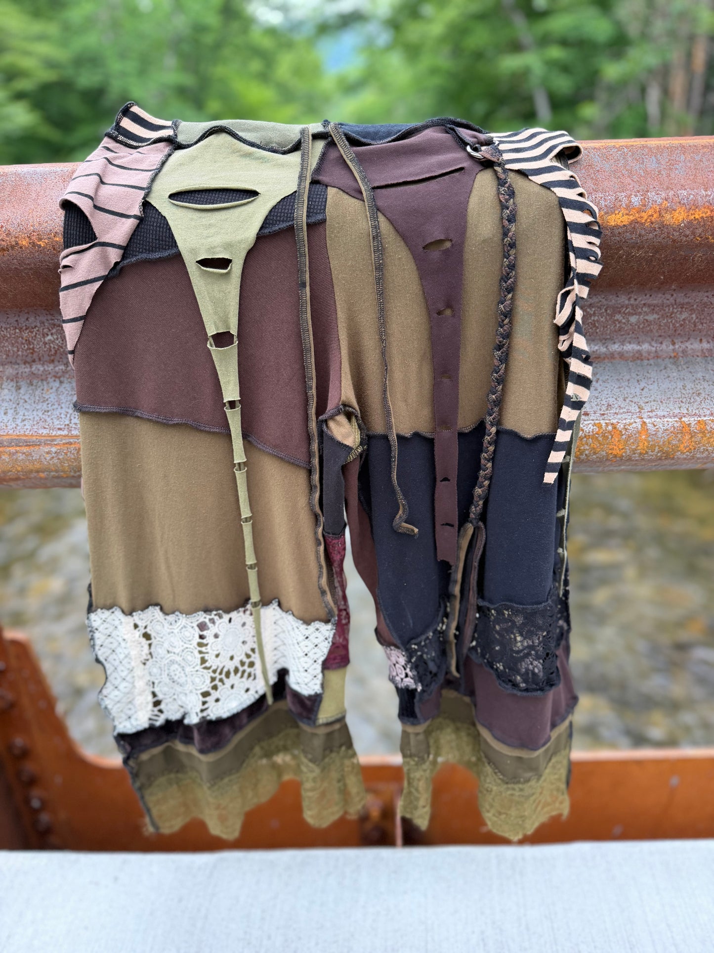 Forest Goth Pirate Tendril Skirt Pants
