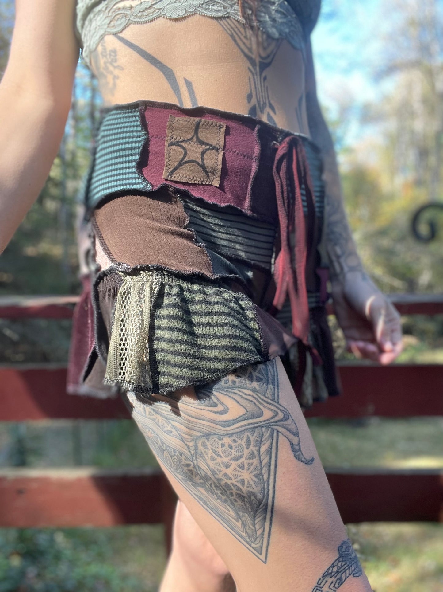 Celestial Romance Ruffle Shorts