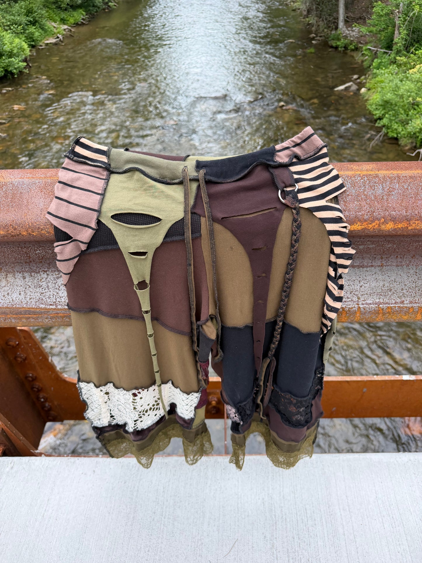 Forest Goth Pirate Tendril Skirt Pants
