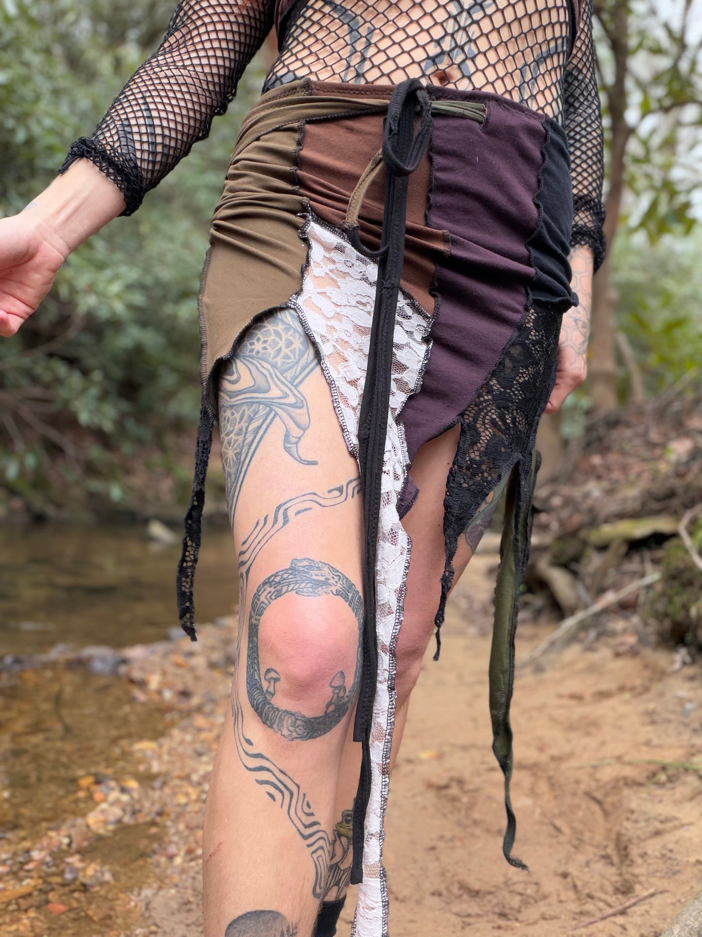 Grunge fae wrap skirt
