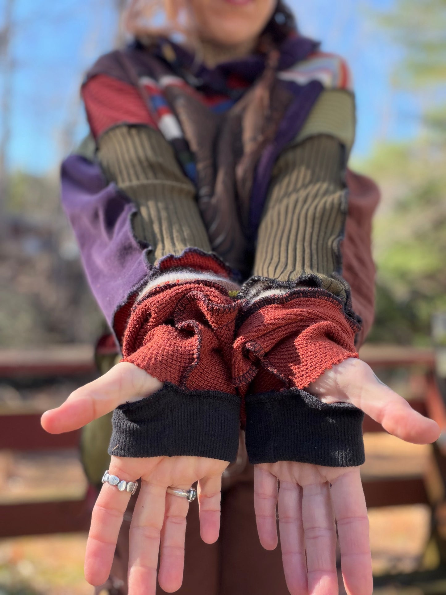 Rainbow Elf Crop Hoodie