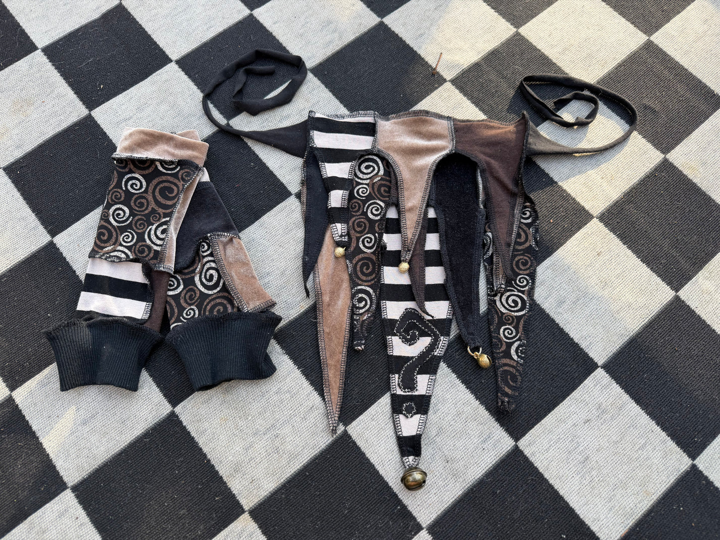 Swirly Bronze Arm Warmers