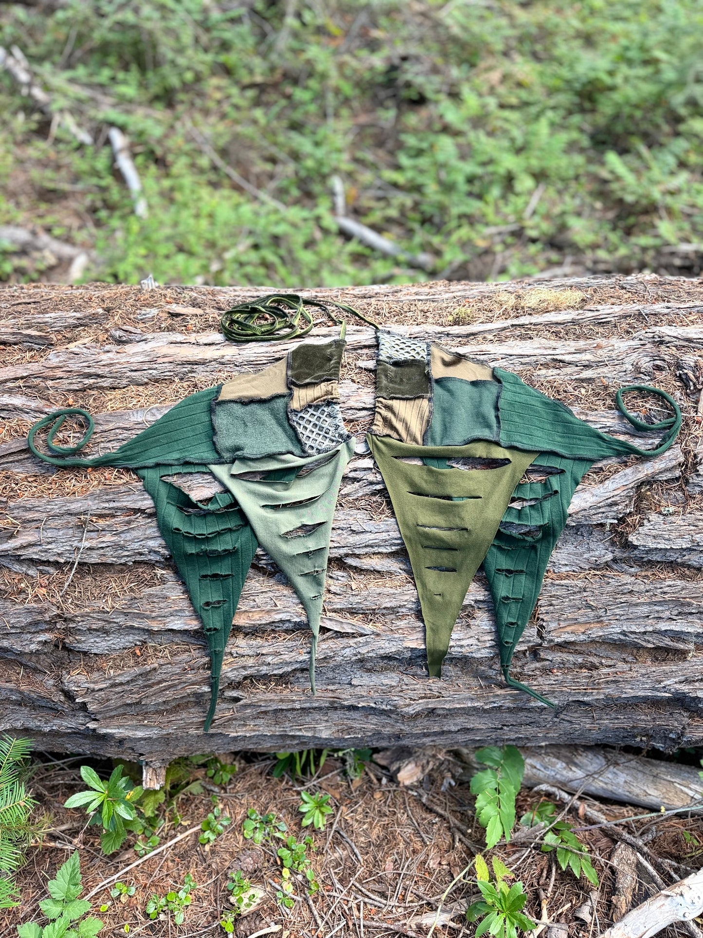 Green Monochrome Fae Pirate Top