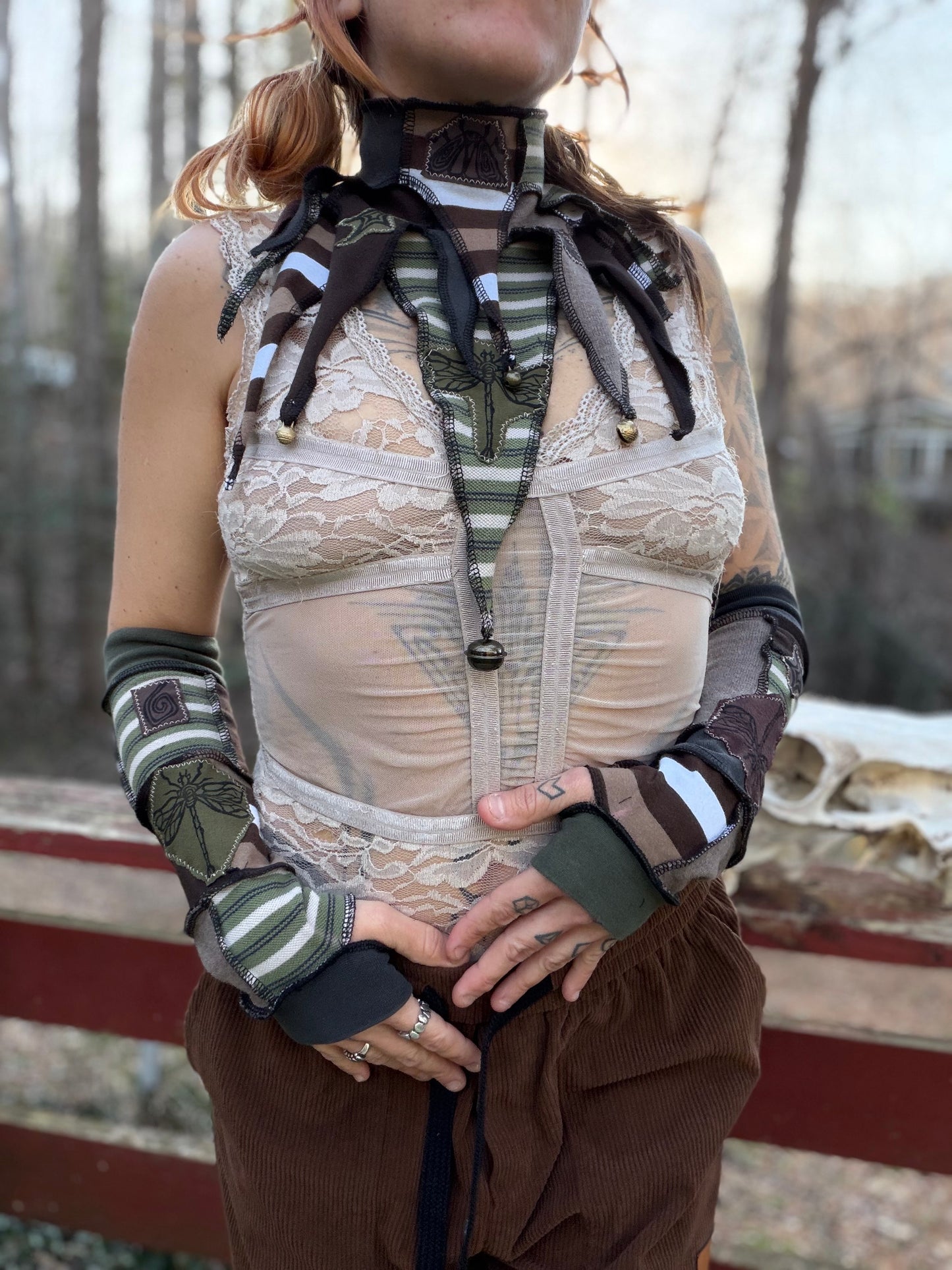 Blooming Fern Arm Warmers