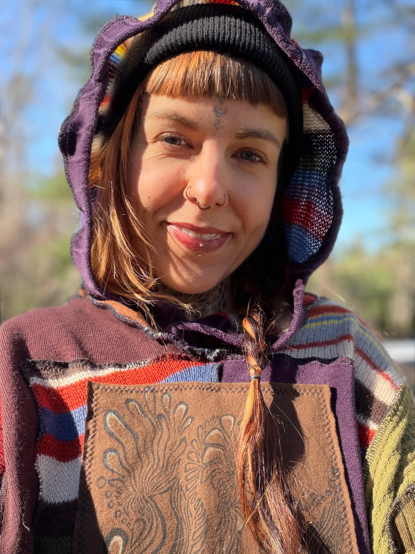 Rainbow Elf Crop Hoodie