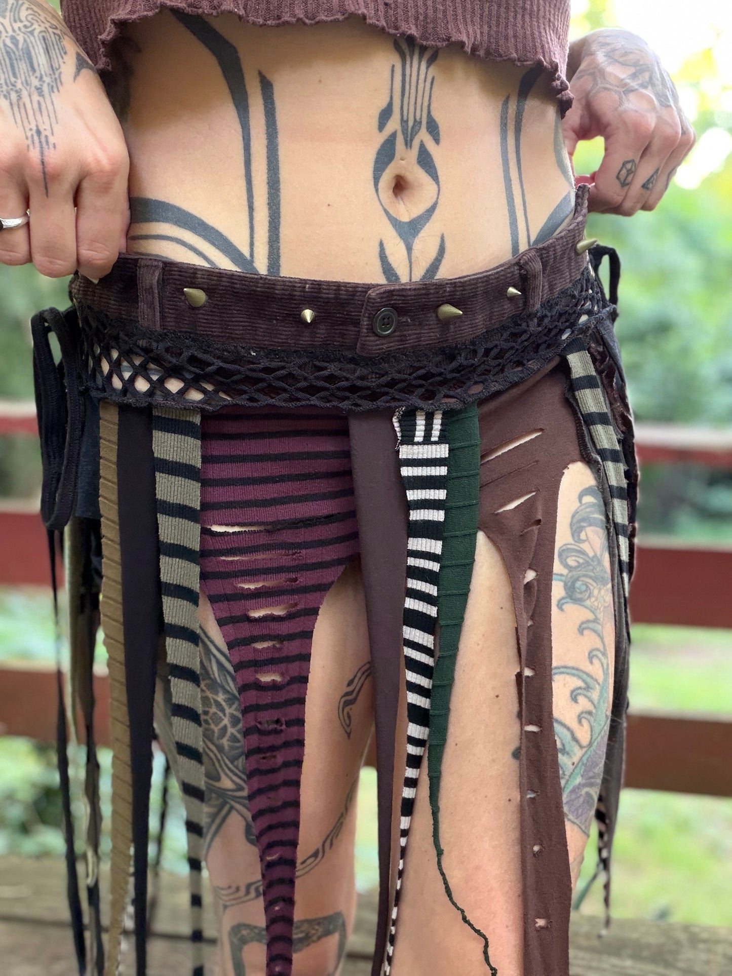 Punk & Proper Micro Belt Skirt with Hardware