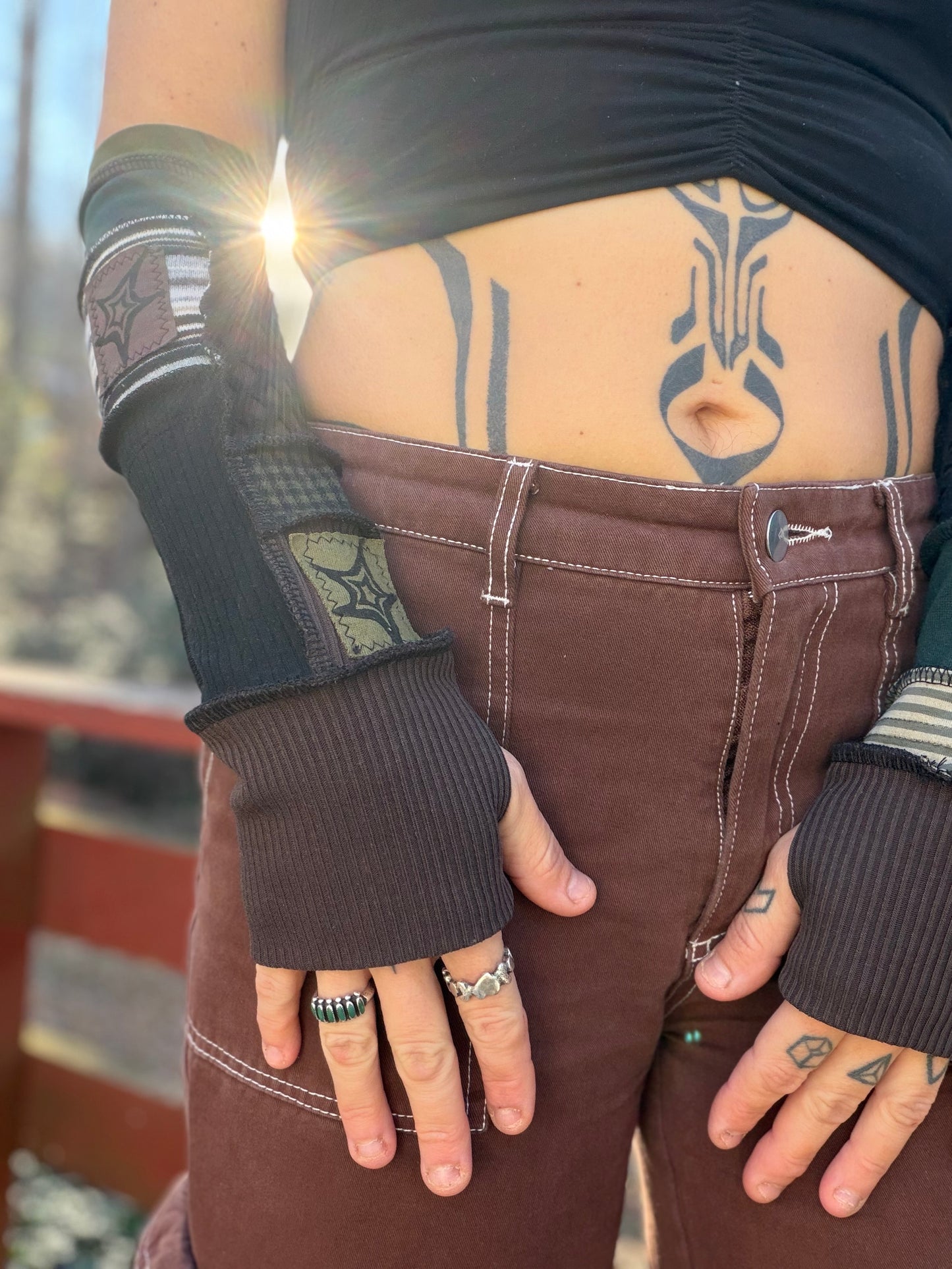 Starry Grunge Arm Warmers