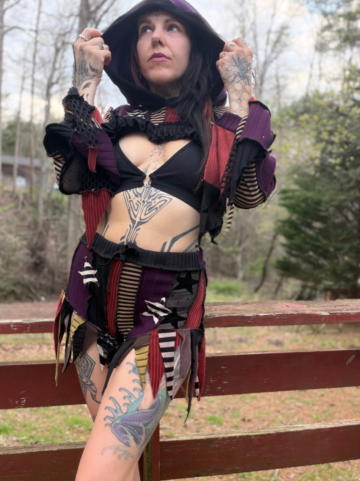 Goth Circus Wizard Hood Bolero