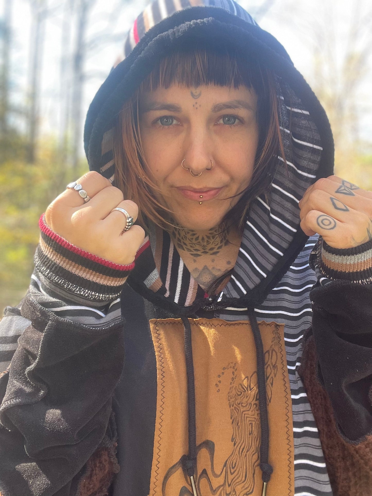 Creative Jester Crop Hoodie