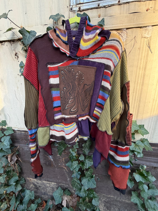 Rainbow Elf Crop Hoodie
