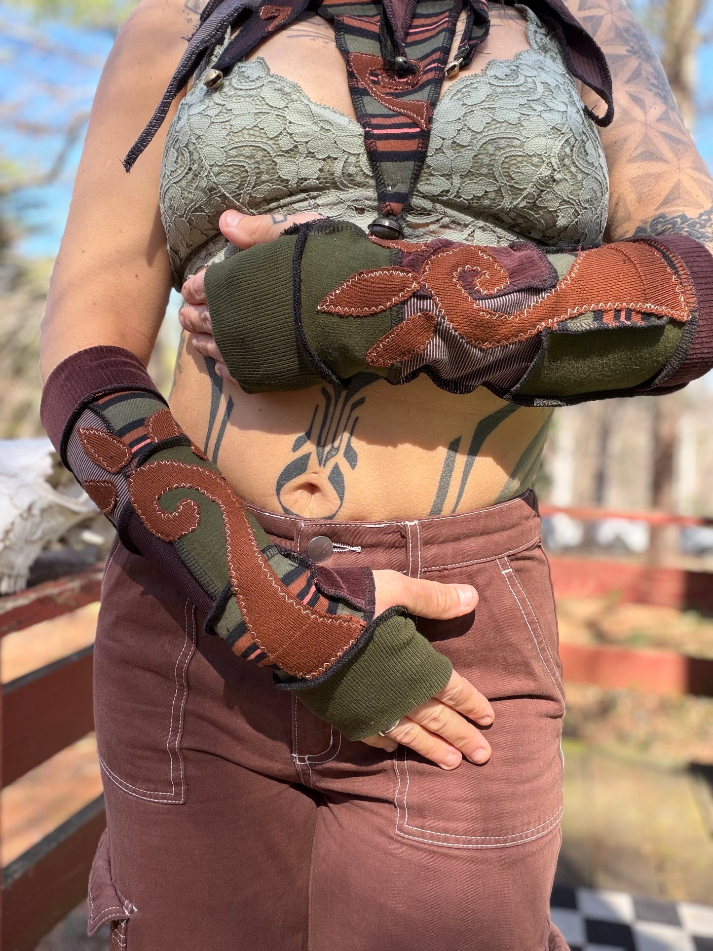 Desert Fern Arm Warmers