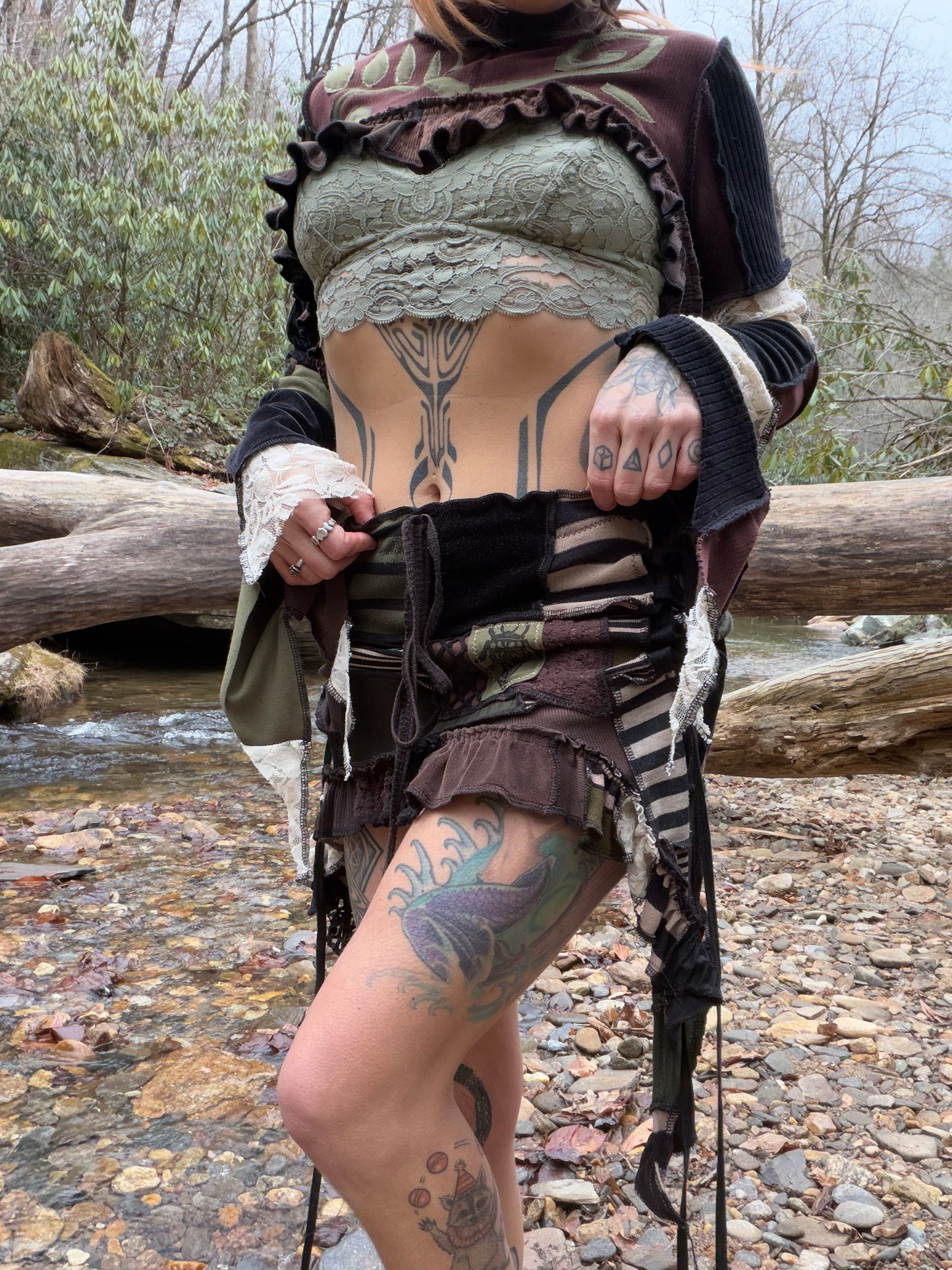 Earth Pixie Ruffle Mini ~