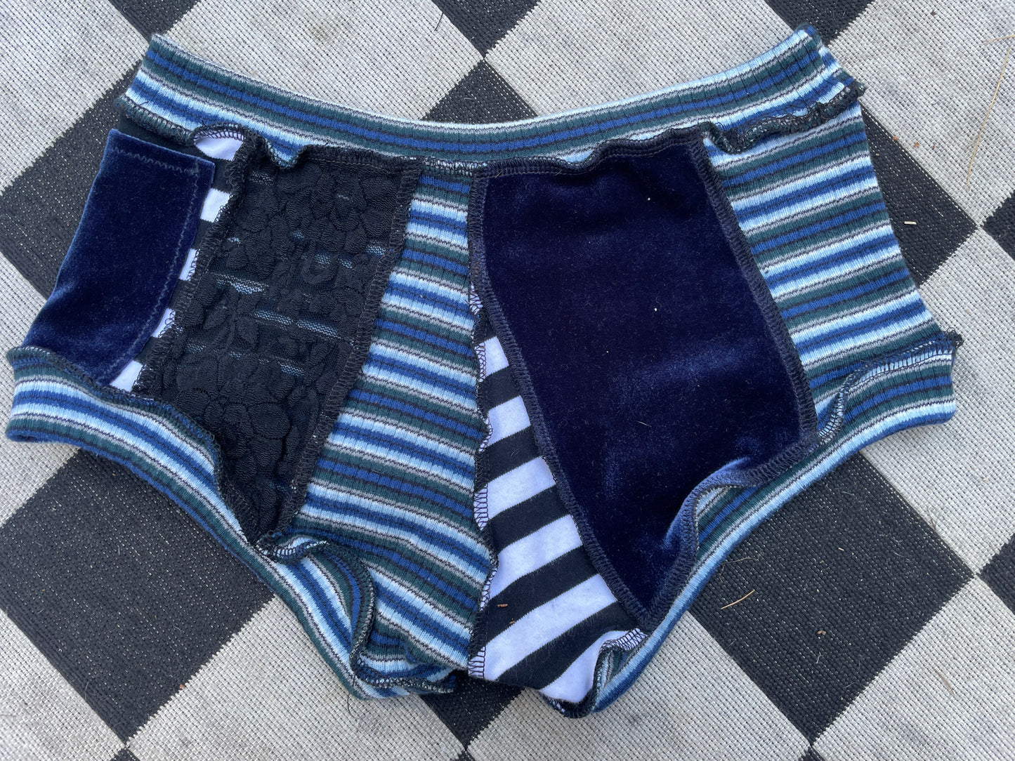 Starry Blue Nite Booty Shorts