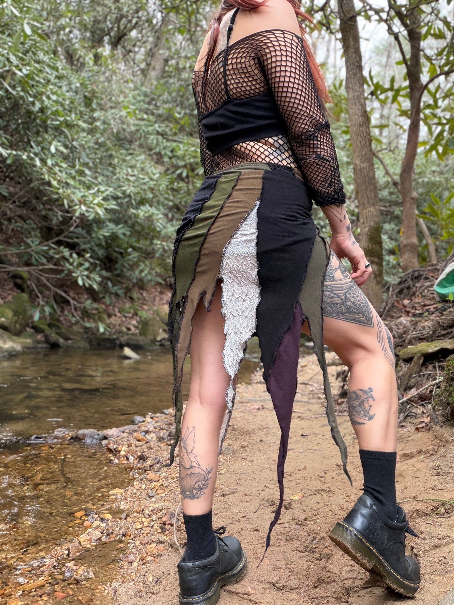 Grunge fae wrap skirt