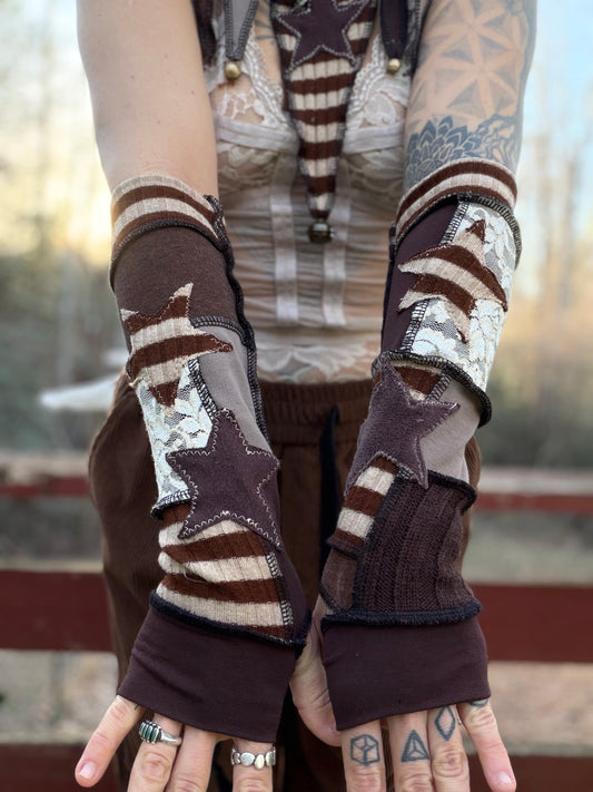 Bronze Cosmos Arm Warmers