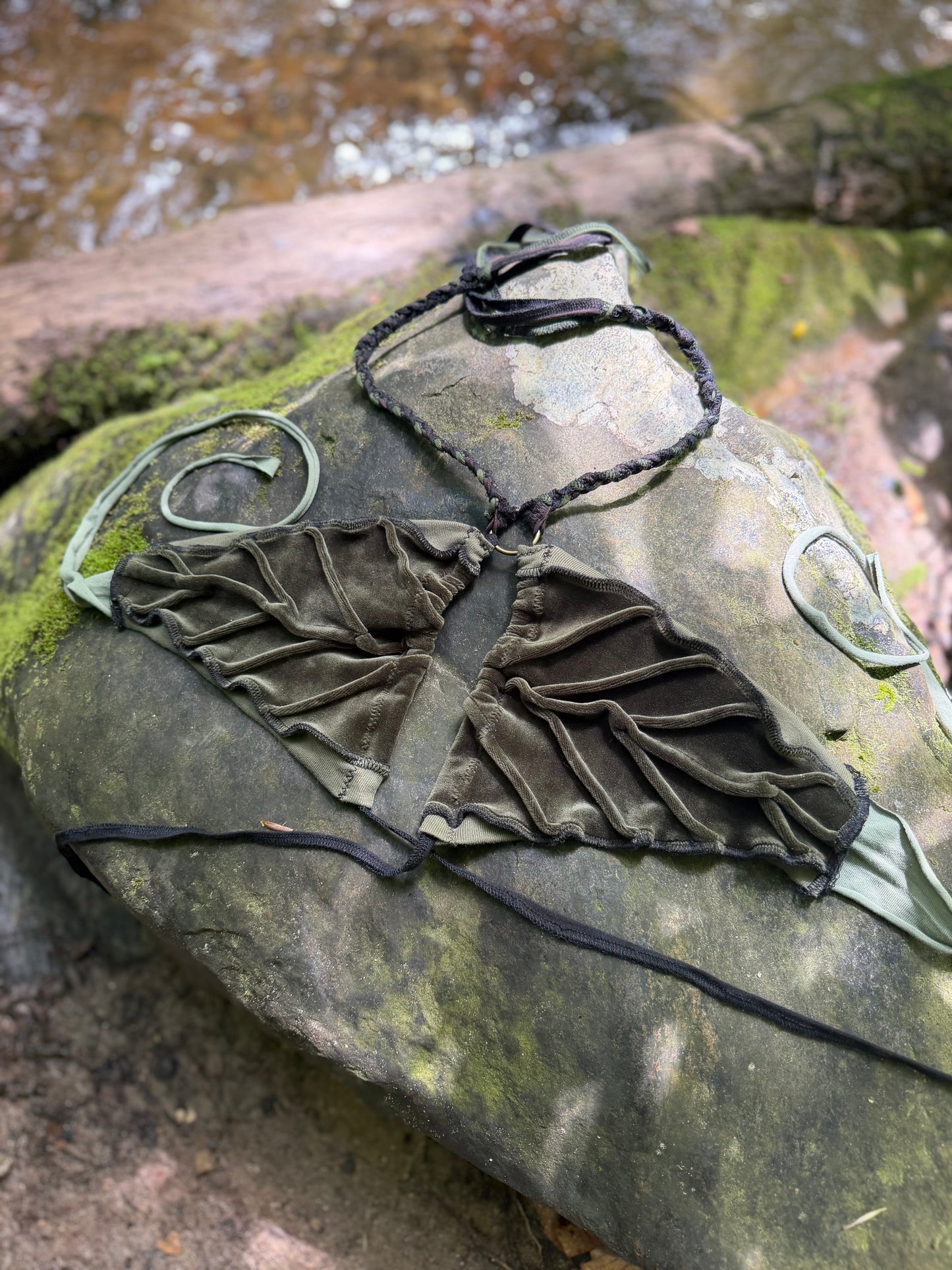 Forest Magick Velour Leaf Top