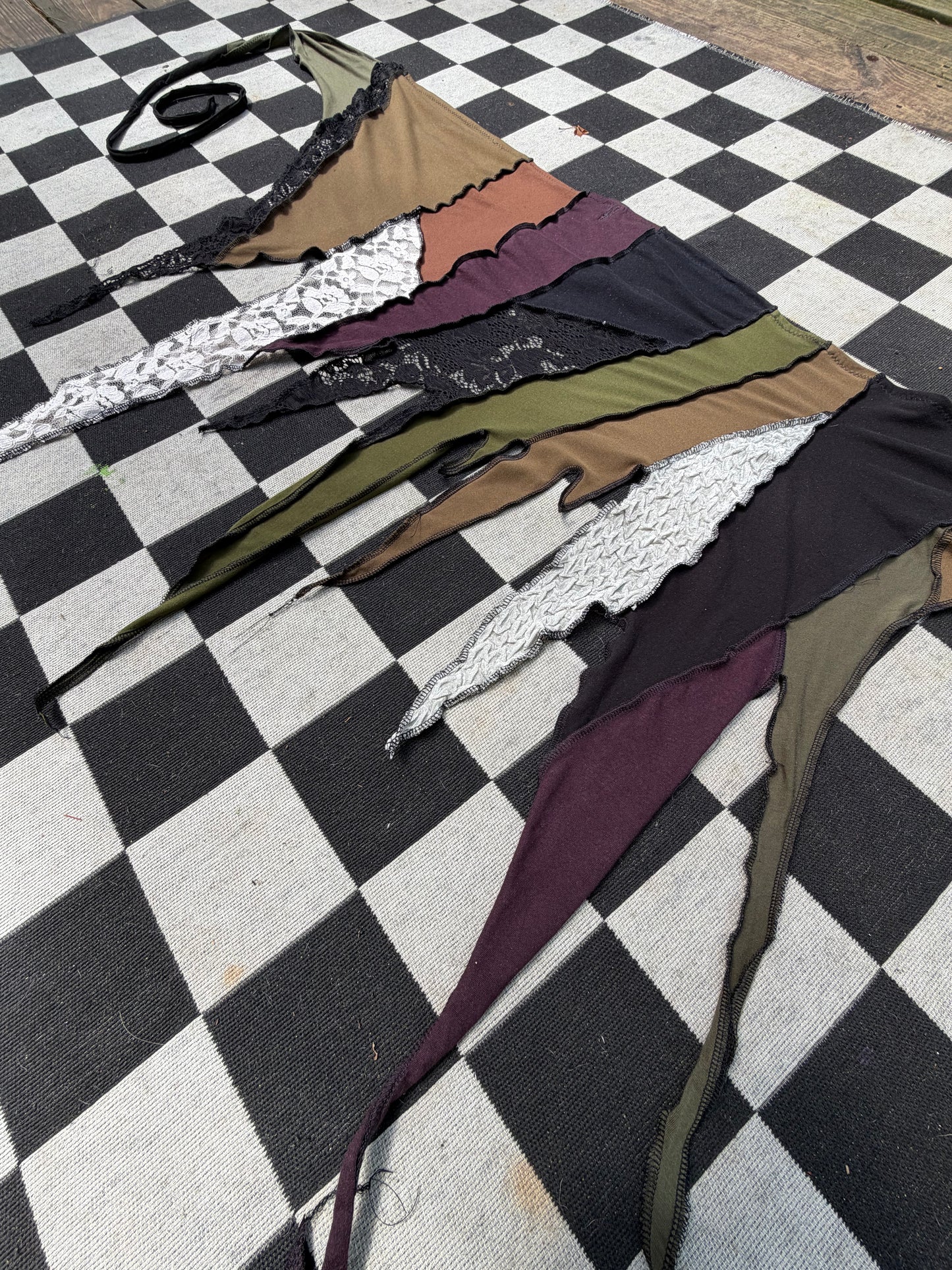 Grunge fae wrap skirt