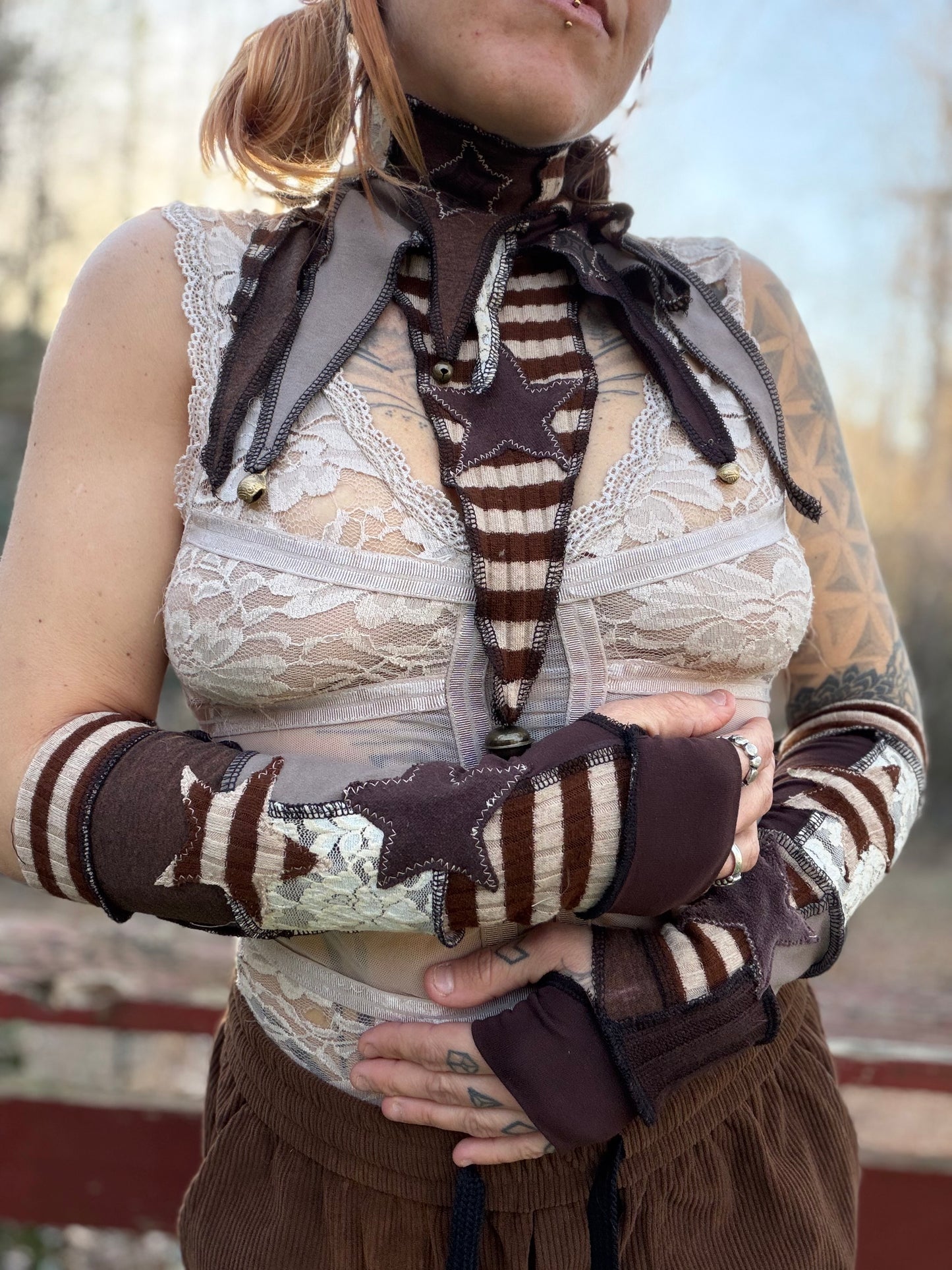 Bronze Cosmos Arm Warmers
