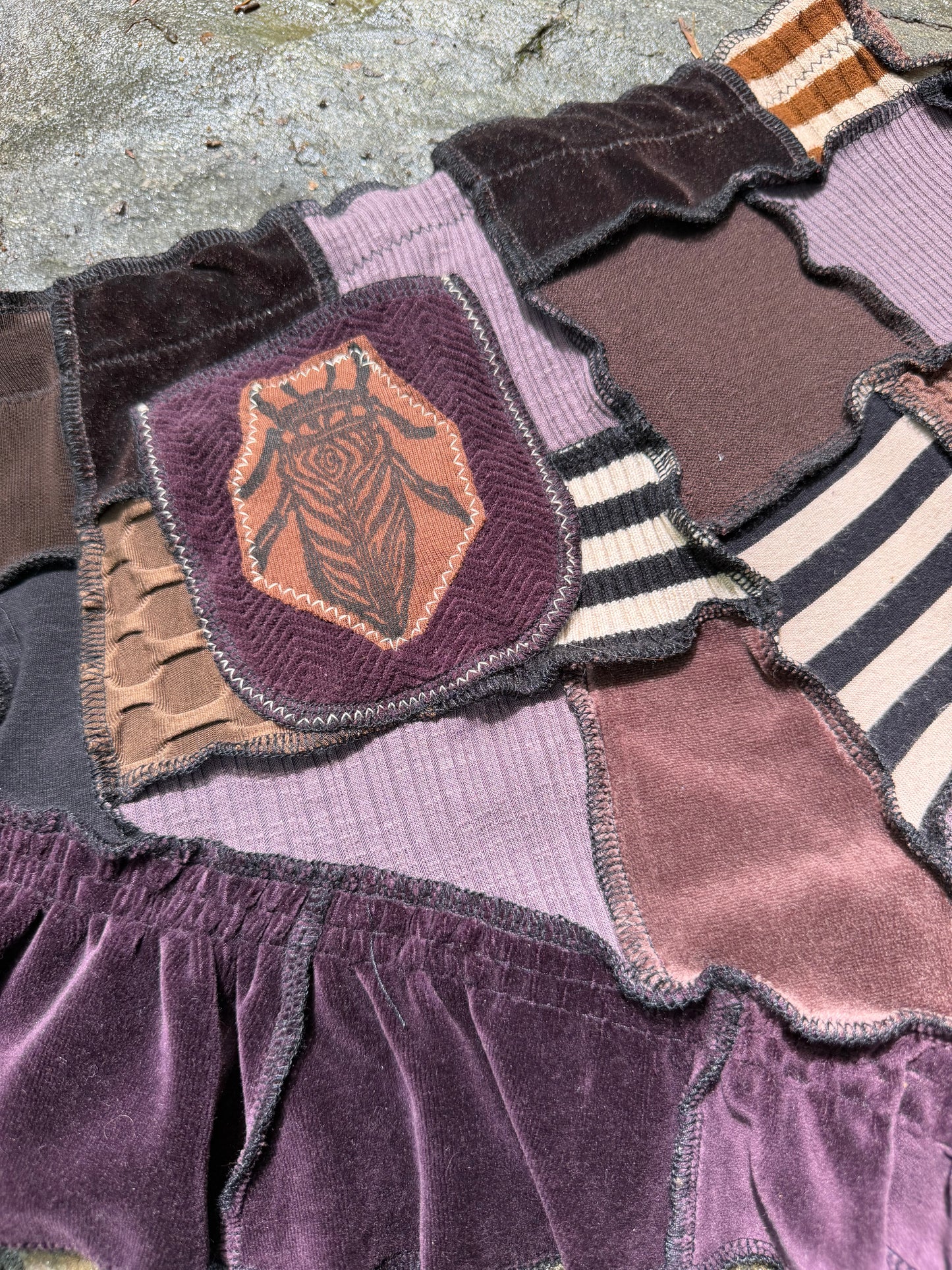 Royal Fae Plum Ruffle Shorts