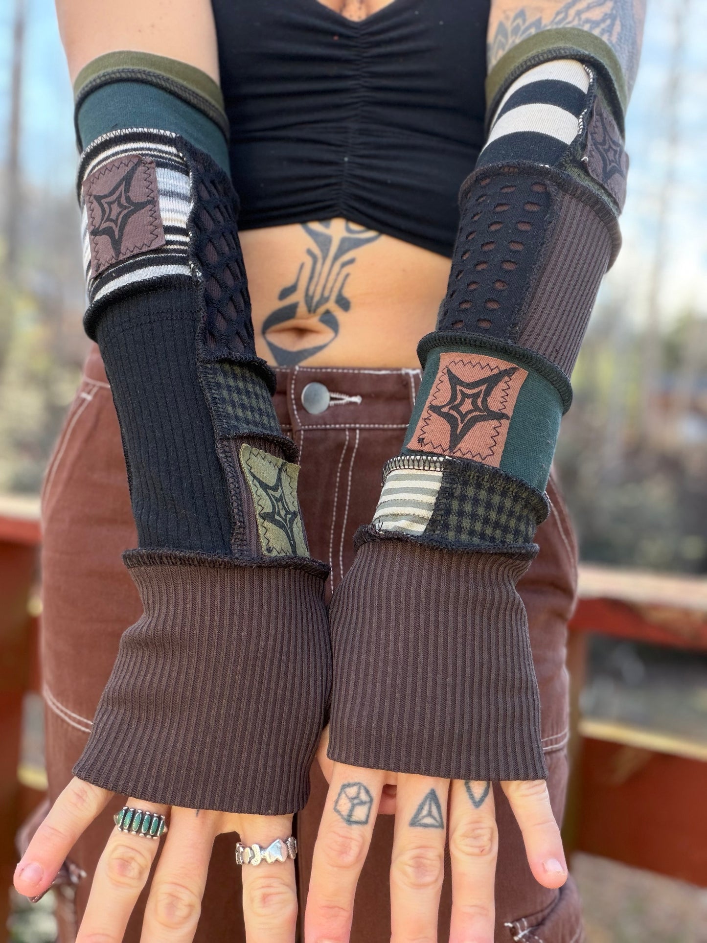 Starry Grunge Arm Warmers