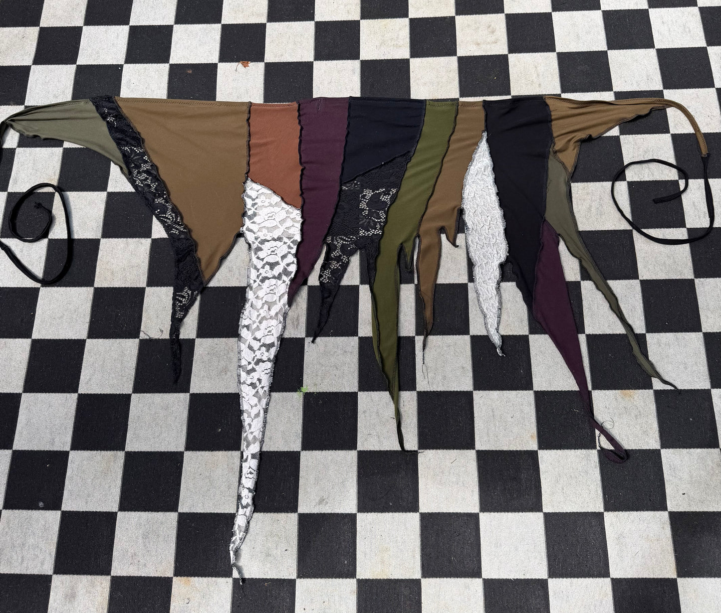 Grunge fae wrap skirt