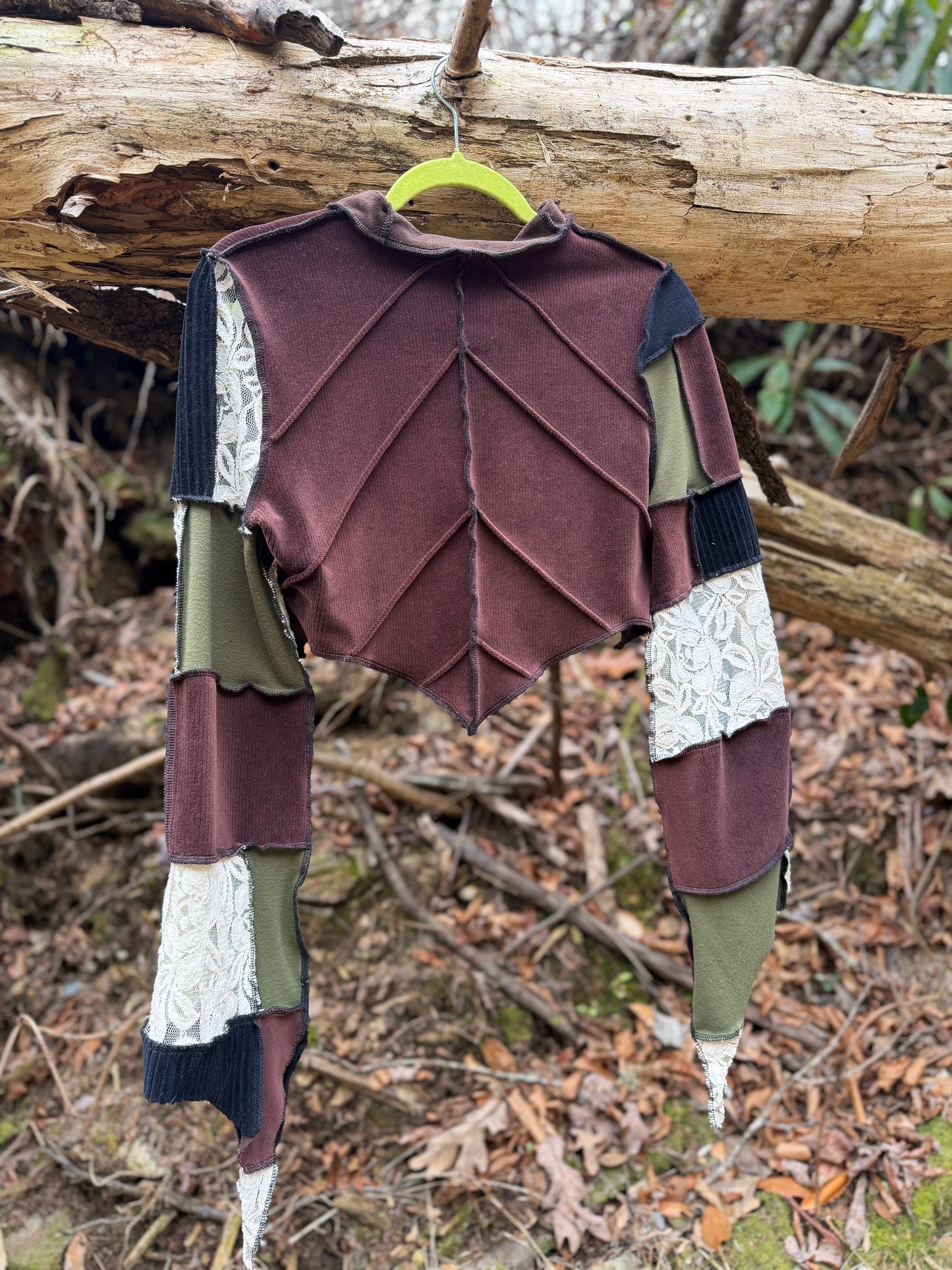 Moss Goddess Leaf Bolero Pixie Top
