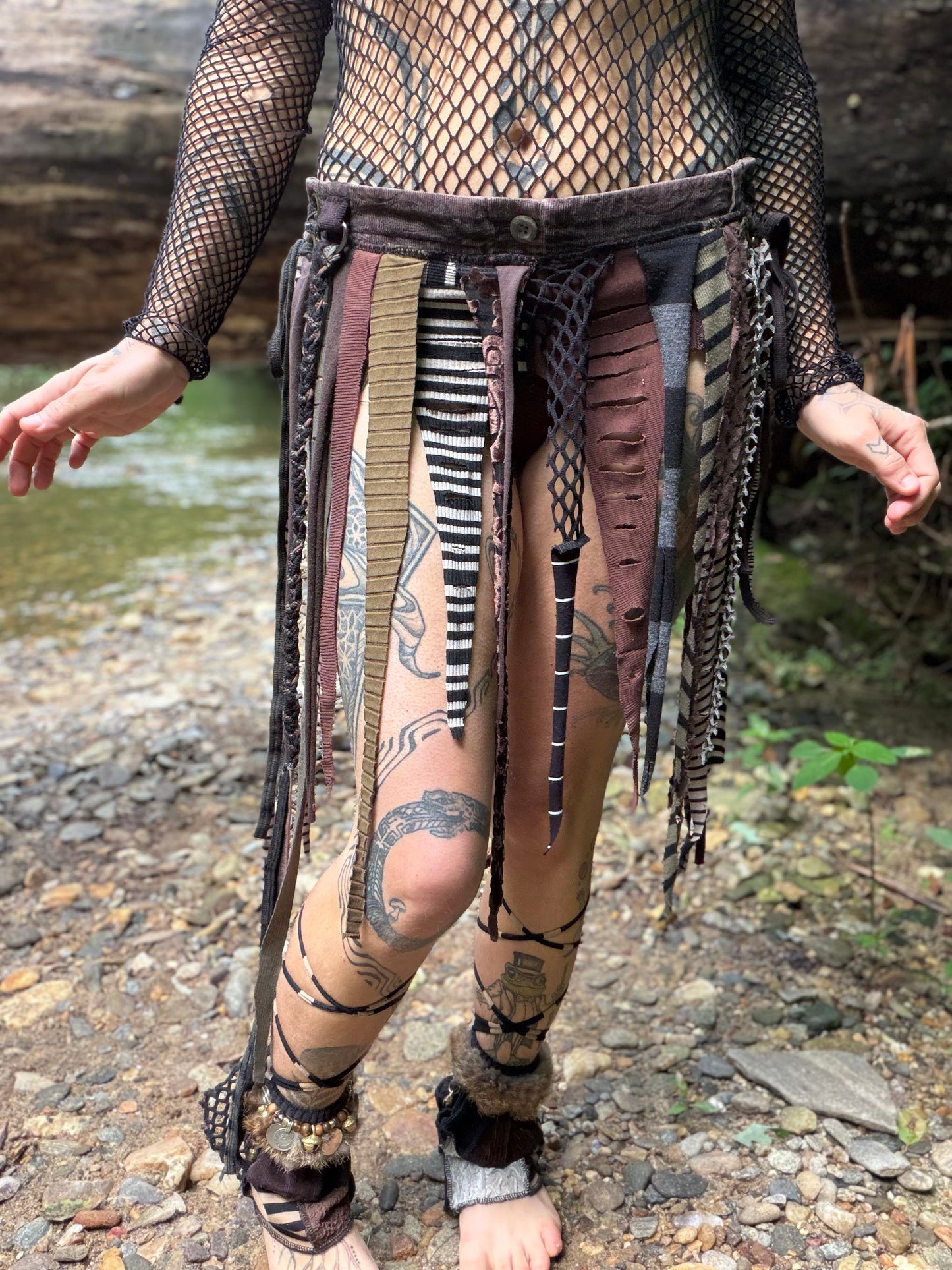 Pixelated Pirate Micro Belt Skirt