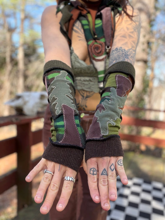 Forest Swirl Arm Warmers