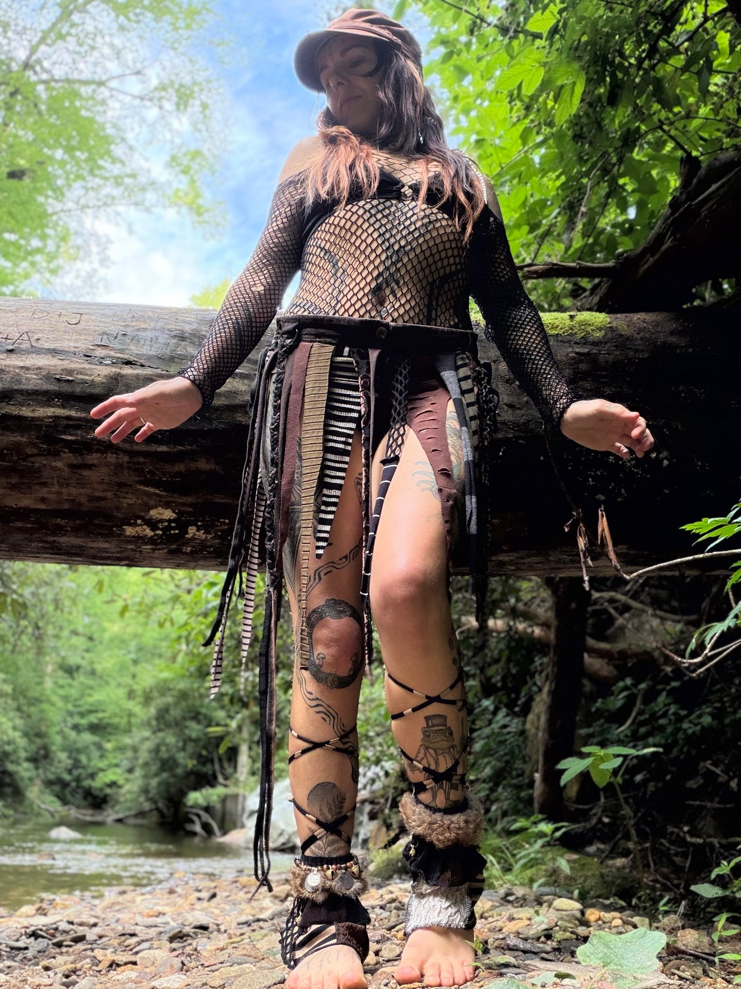 Pixelated Pirate Micro Belt Skirt