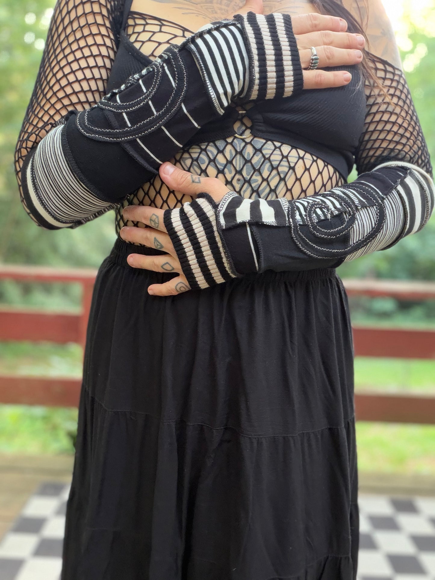 Circus Swirl Arm Warmers