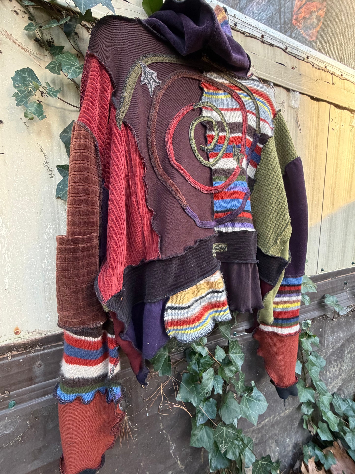 Rainbow Elf Crop Hoodie