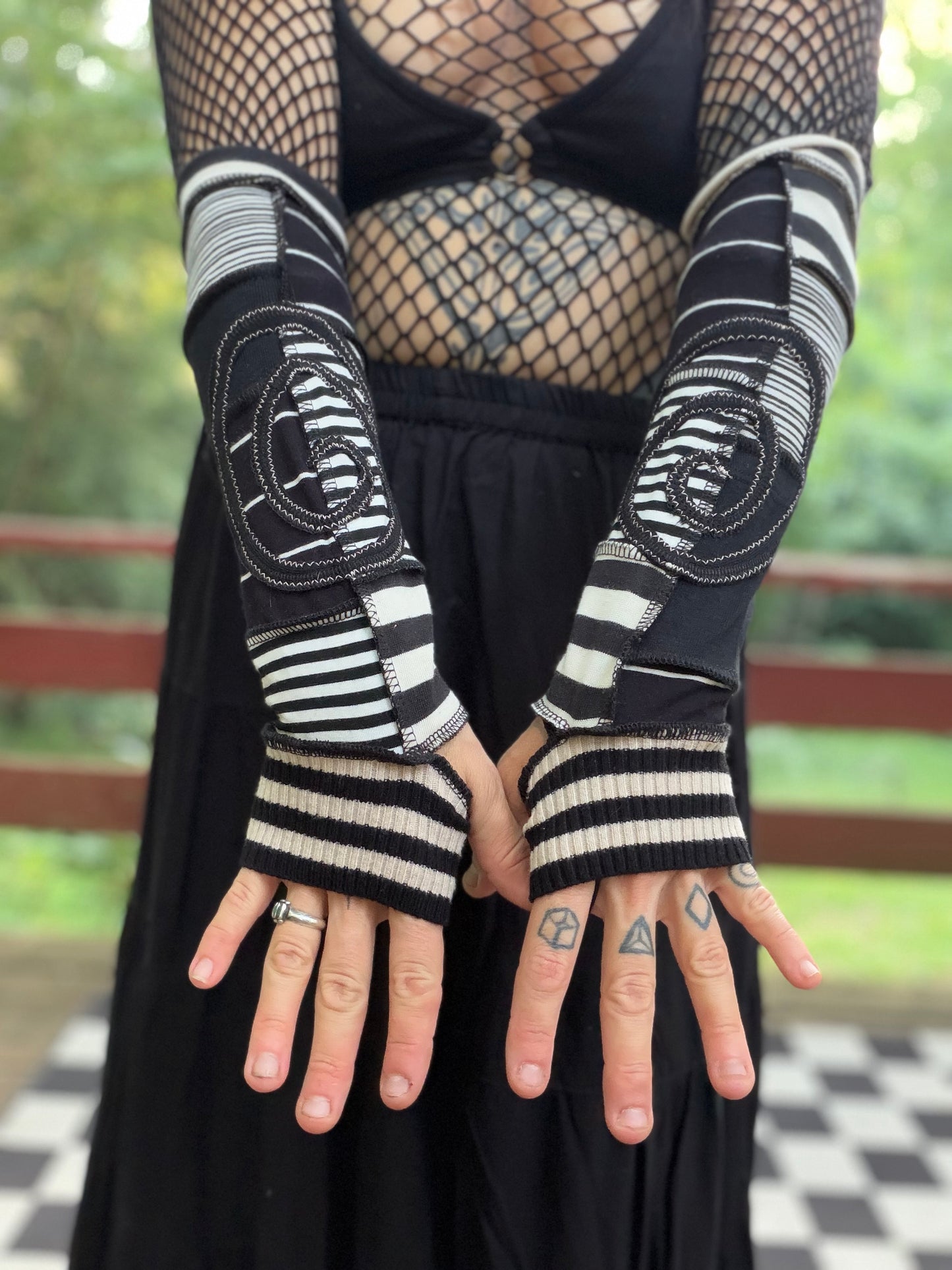 Circus Swirl Arm Warmers