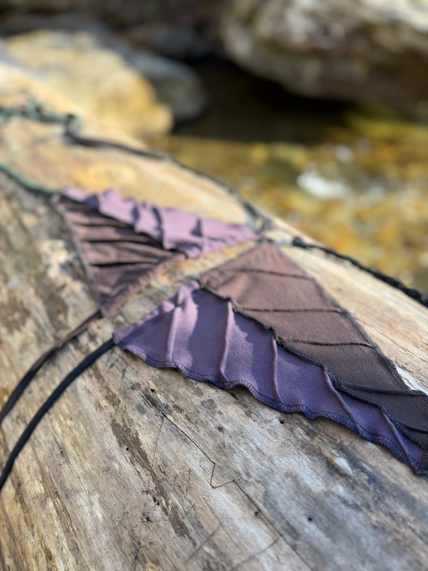 Plum Fae Leaf Bandeau Top