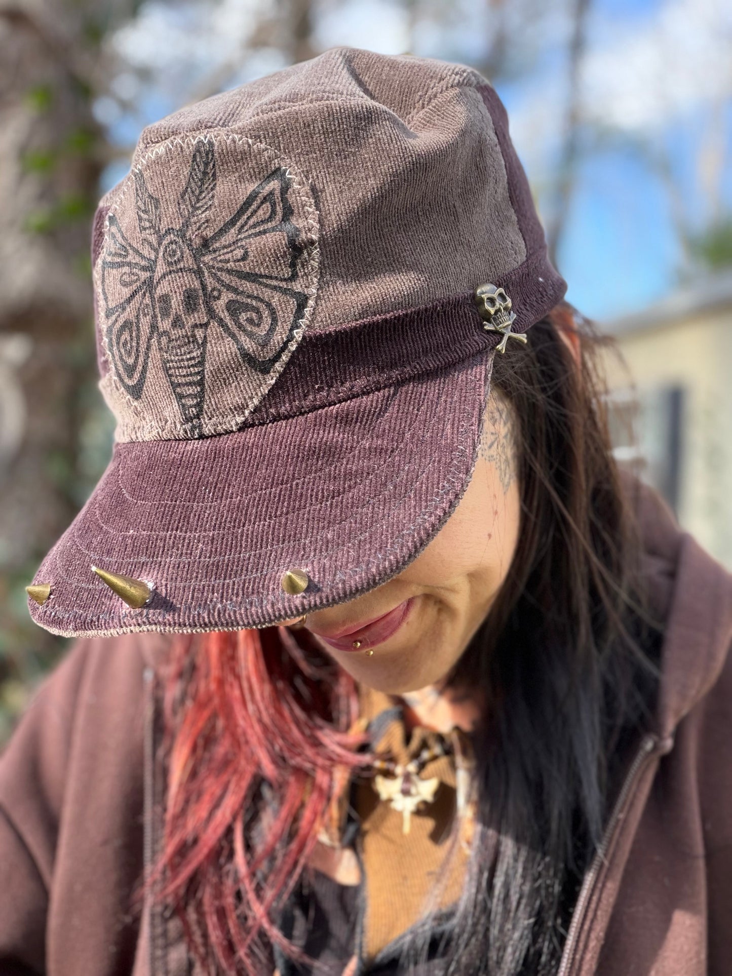 Goth Moth Train Hat