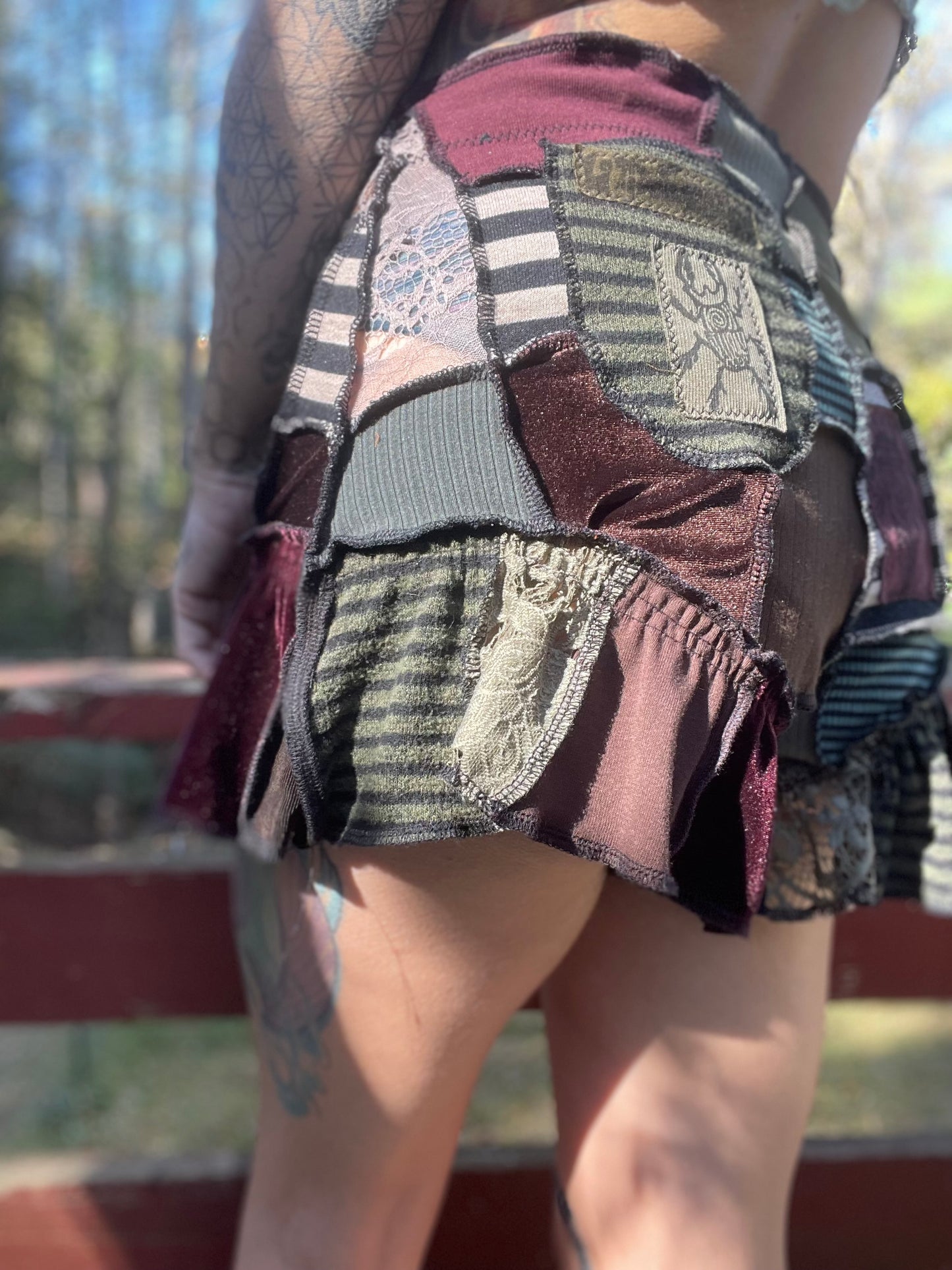 Celestial Romance Ruffle Shorts