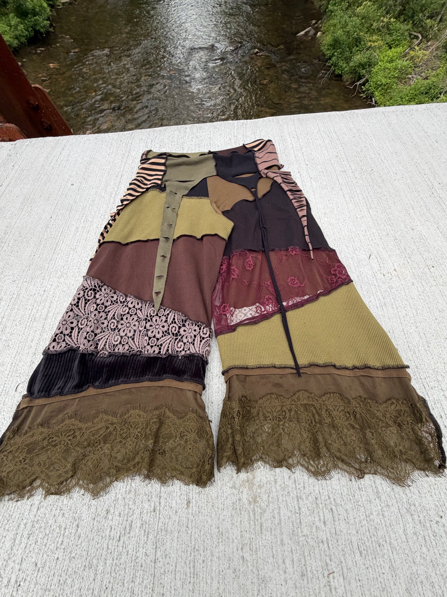Forest Goth Pirate Tendril Skirt Pants