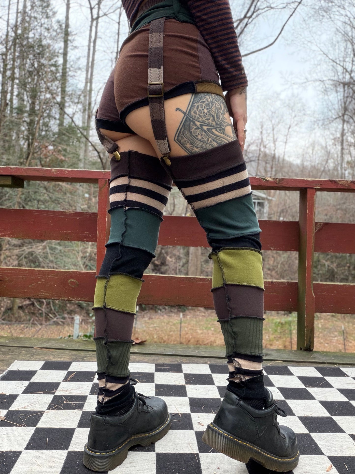 Stop & Smell the Lotus Leg Warmers with Garter Belt